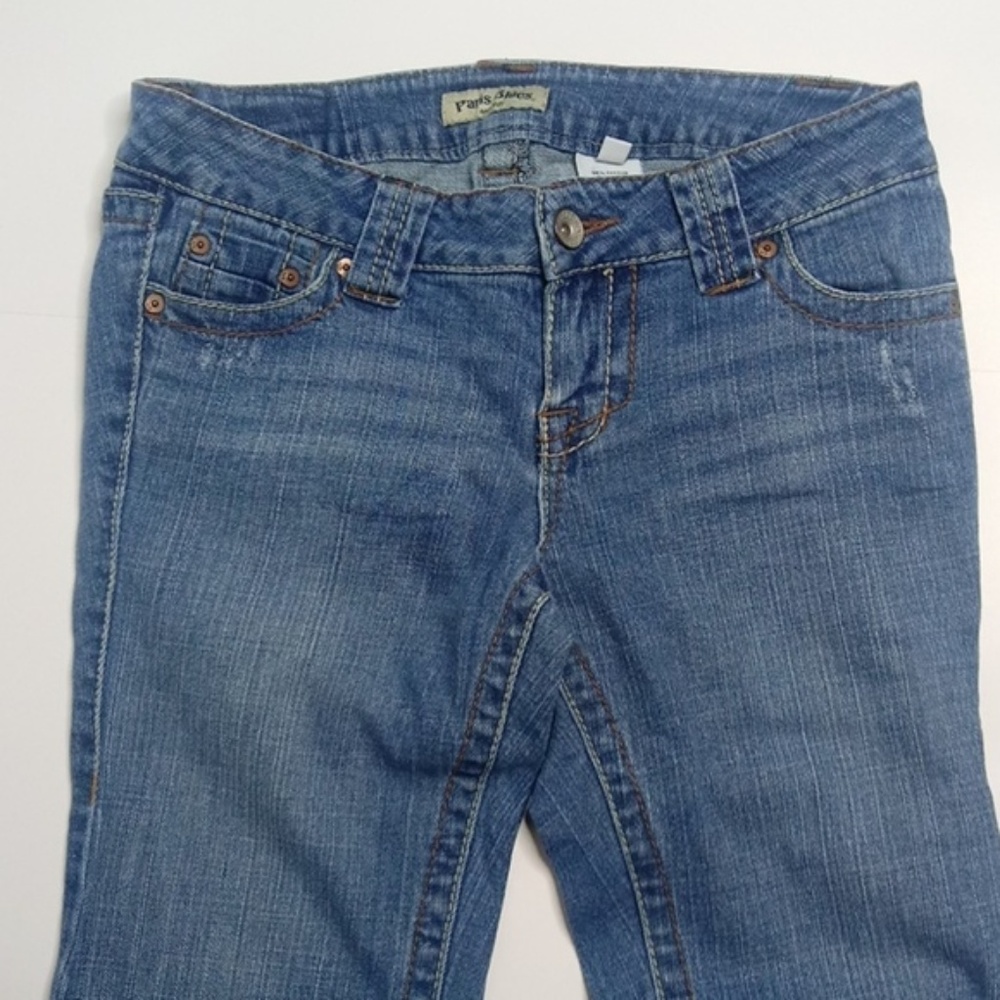 Paris Blues Size 9 Juniors Distressed Blue Jeans